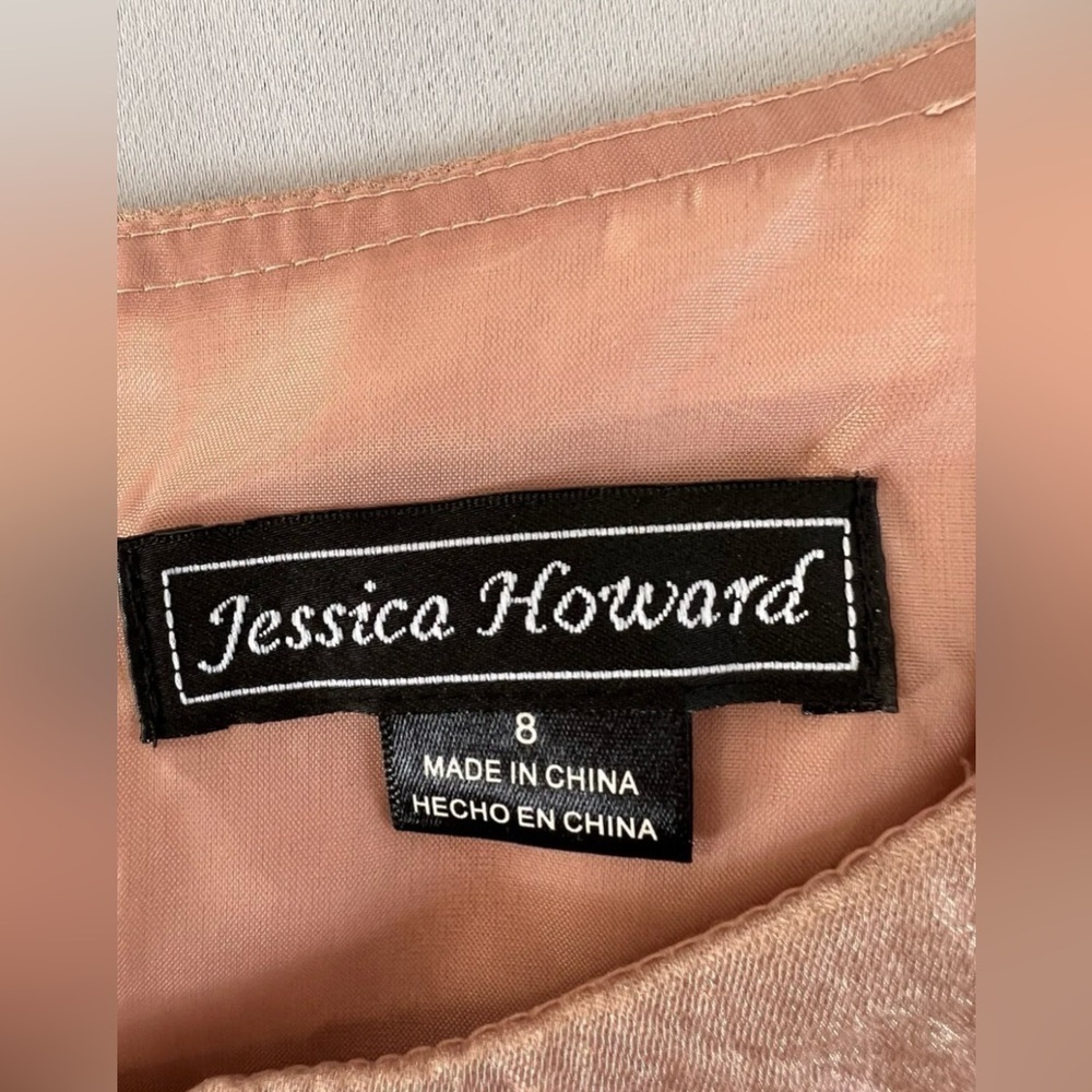 Jessica Howard 2 Piece Set Dress Jacket‎ Women's Size 8 Pink - Picture 8 of 16